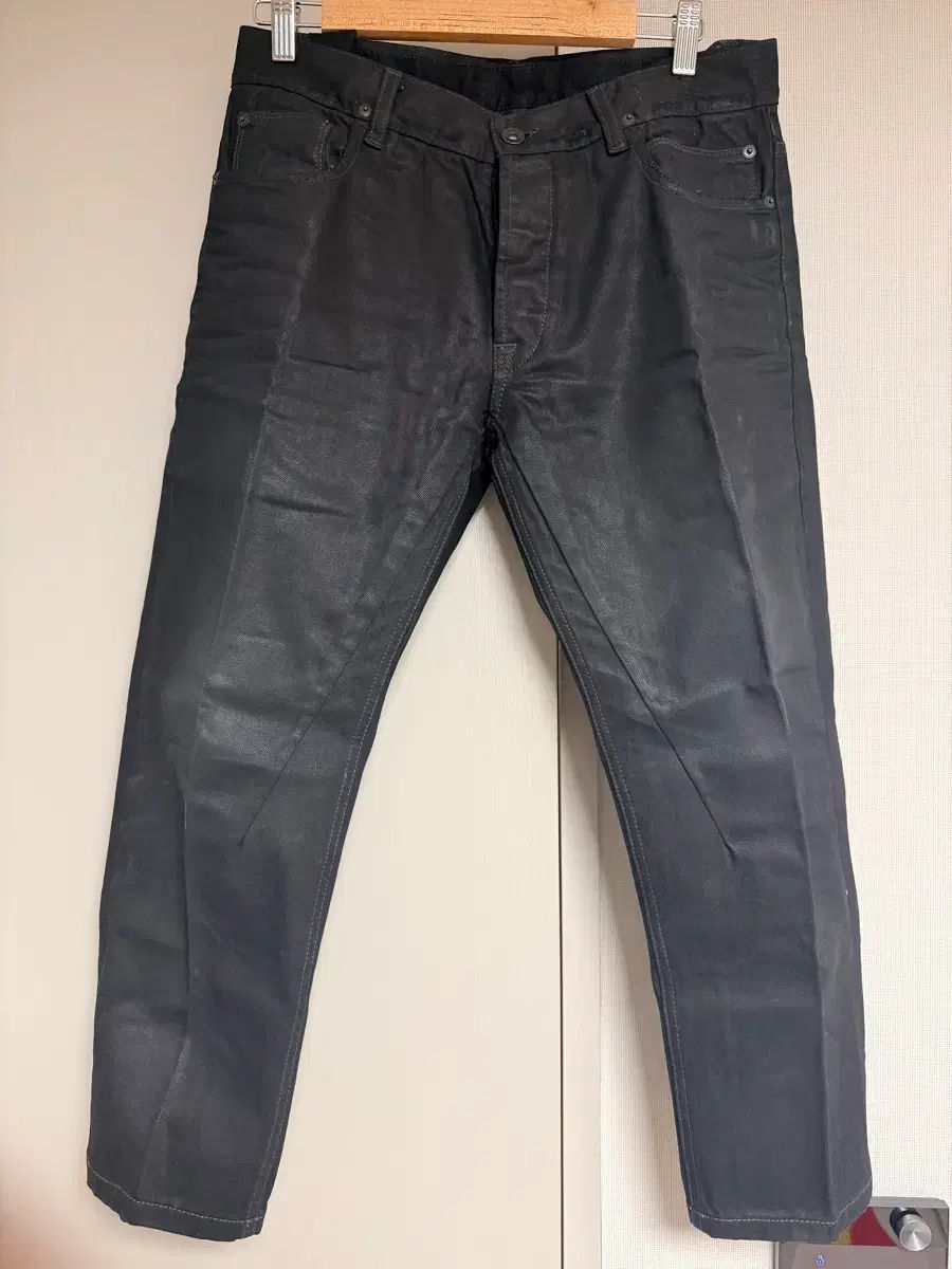 リックオウエンス ダークシャドウ コーティングデニム