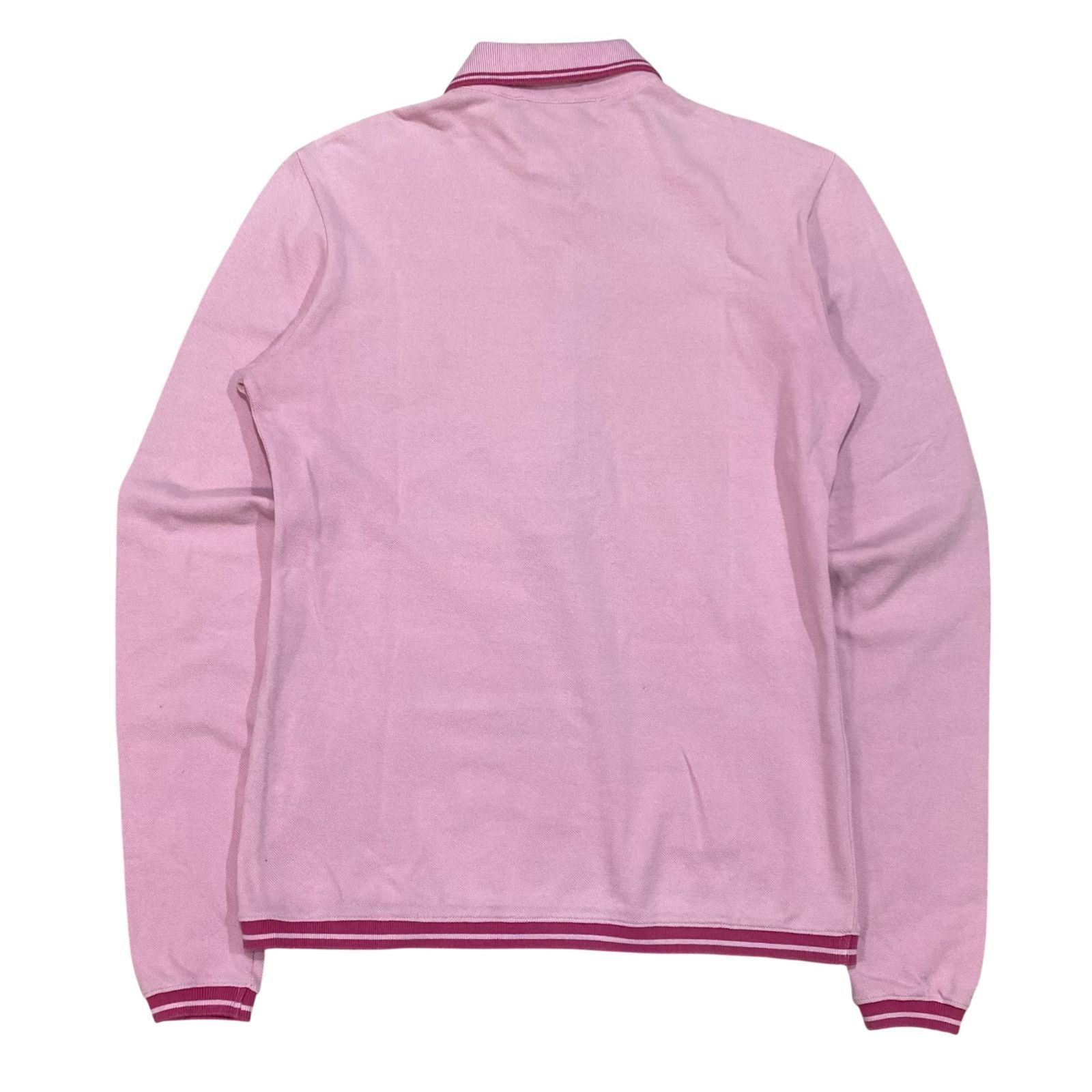 美品✨クリスチャンディオール ガリアーノ期 ポロシャツ 長袖 コットン Christian Dior クリスチャンディオール 長袖 ポロシャツ US6 ピンク