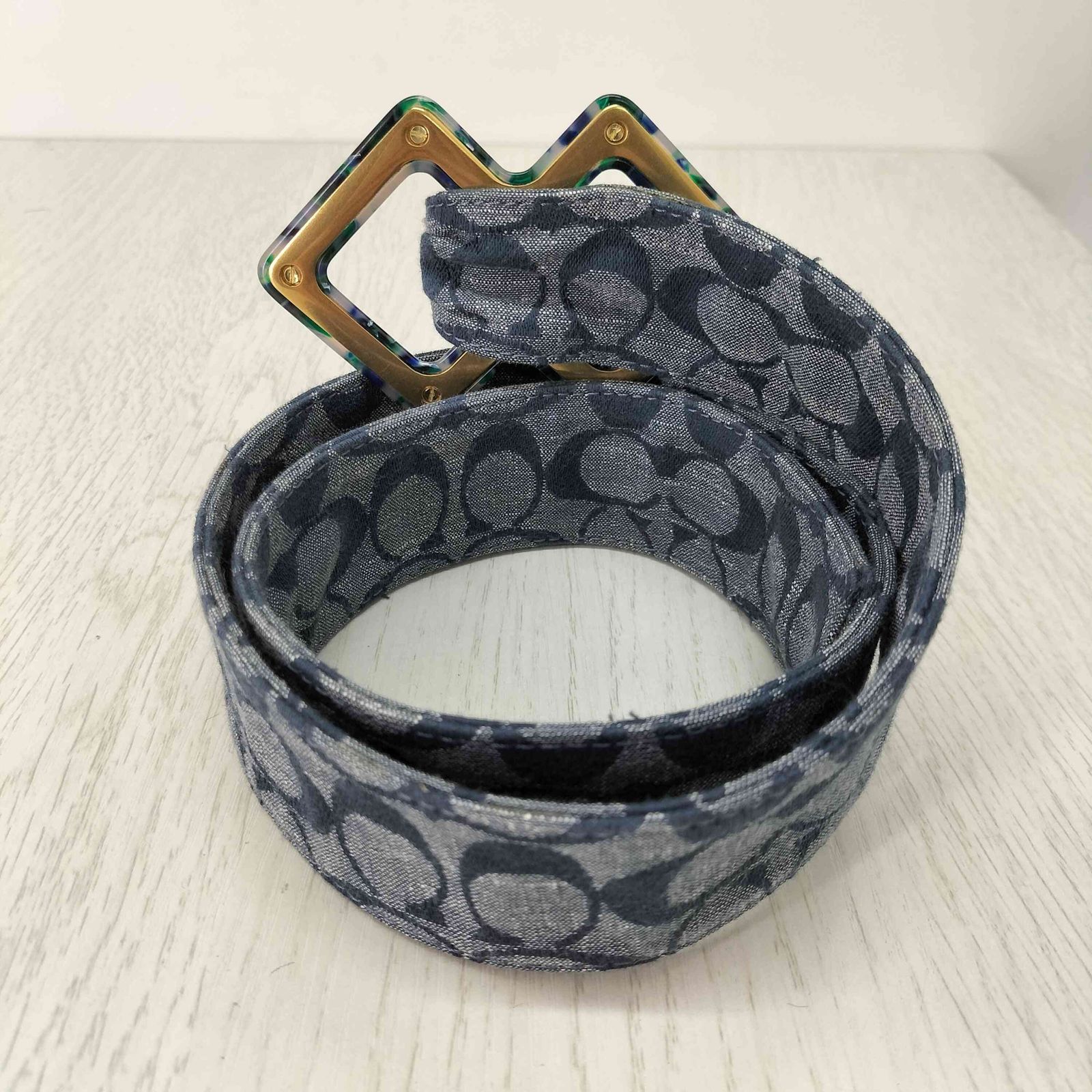 コーチ COACH diamond slider buckle belt メンズ 表記無 - メルカリ