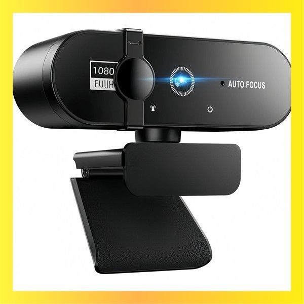 ⭕️Webカメラ⭐OpenOfficeインストール⭐お洒落⭐女性に人気 ☆送料無料☆1080P_ブラック Webカメラ ウェブカメラ フルHD 1080P 200