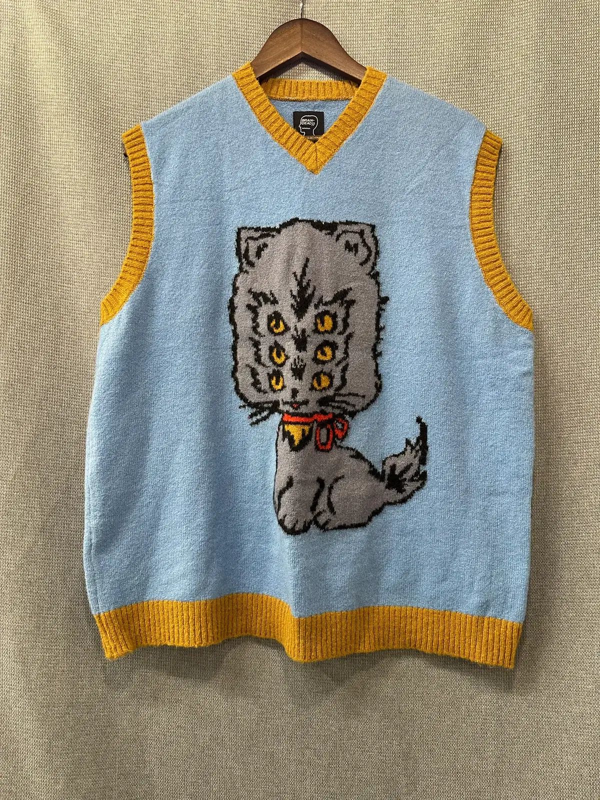 BRAIN DEAD ブレインドレッド グラフィック ニット ベスト