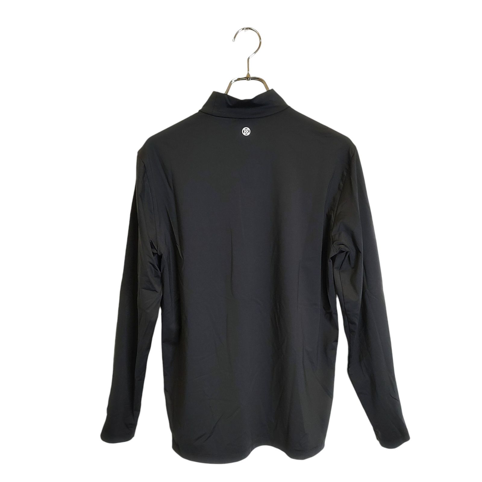 G FORE ジーフォア ゴルフ サイドライン モックネック 長袖 Tシャツ -0005 1002 L ブラック メンズ