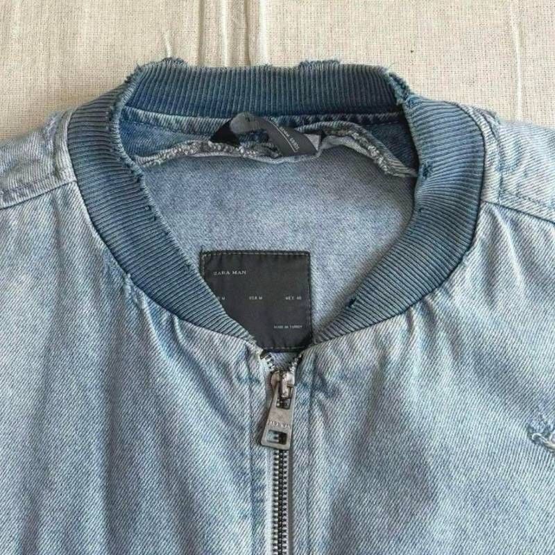 archive アーカイブ ZARA ザラ ダメージ加工デニム ジーンズ生地 ボロ