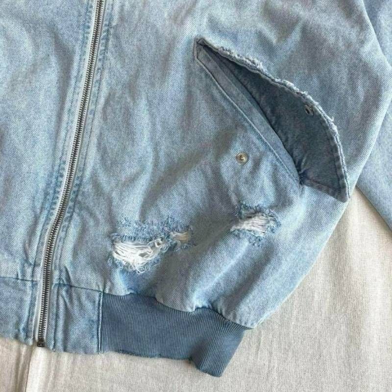 archive アーカイブ ZARA ザラ ダメージ加工デニム ジーンズ生地 ボロ