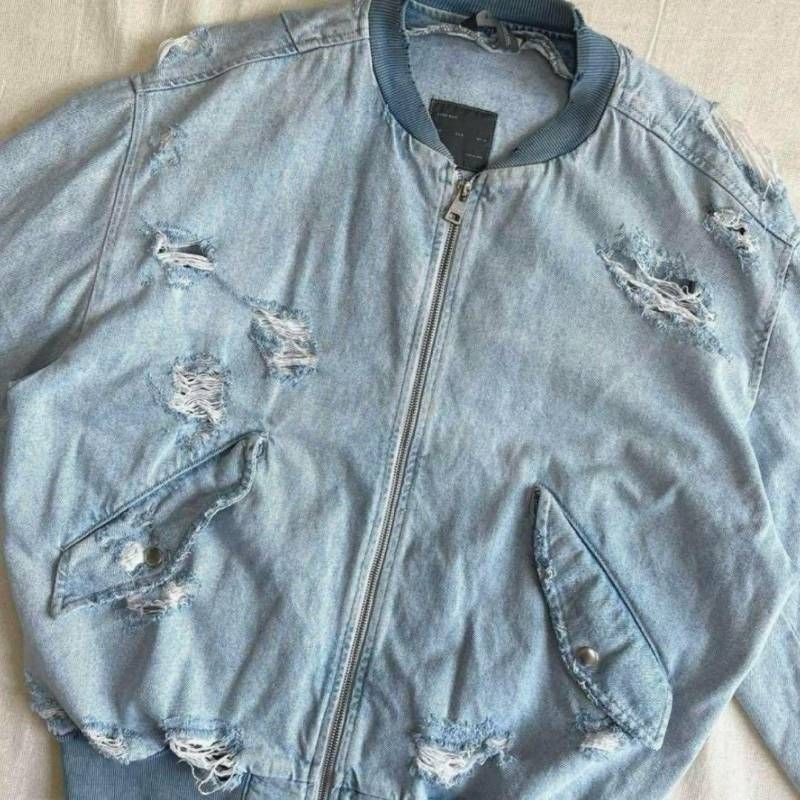 archive アーカイブ ZARA ザラ ダメージ加工デニム ジーンズ生地 ボロ