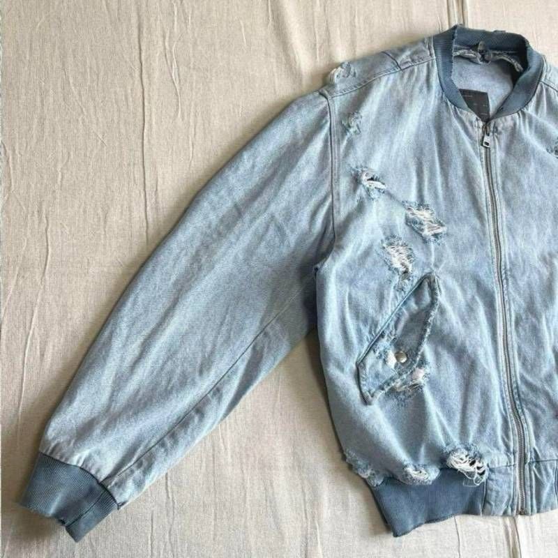 archive アーカイブ ZARA ザラ ダメージ加工デニム ジーンズ生地 ボロ