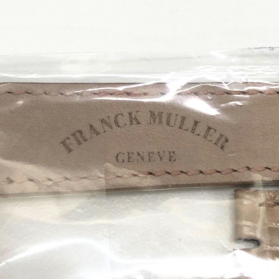  フランクミュラー ベルト 5850 クロコ メンズ ベージュ系 AFI 16 レザーベルト 時計