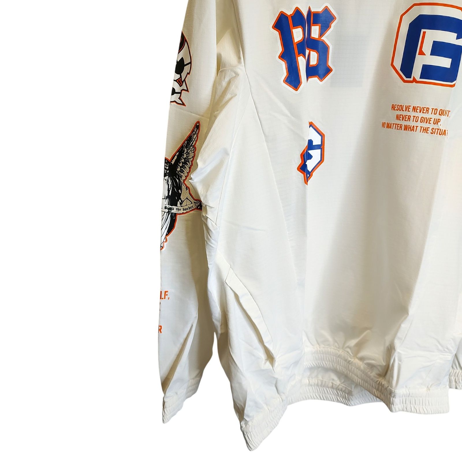 新品 ラッセルノ マルチロゴポケット クルーネック ブルゾン (5/Lサイズ)Ⓗ RUSSELUNO ラッセルノ ゴルフ CREW NECK P.O BLOUSON マルチロゴ