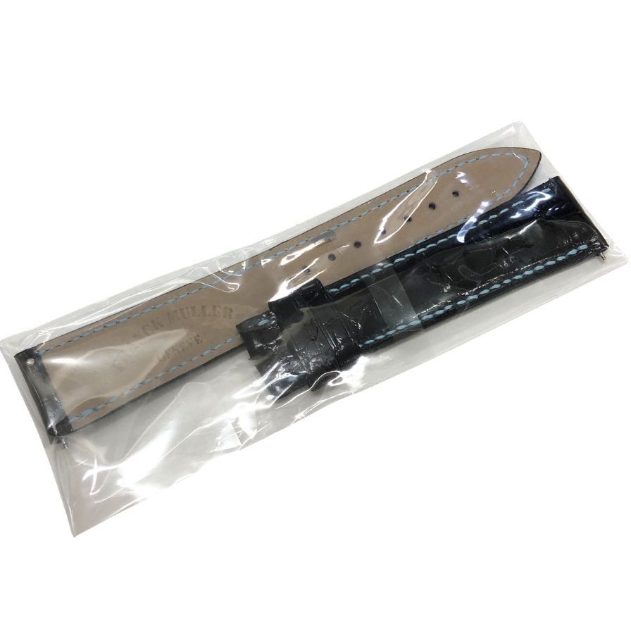 フランクミュラー ベルト 5850 クロコ メンズ ブラック AFI 16