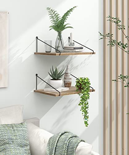 Afuly ウォールシェルフ 壁掛け棚 壁 棚 幅42 cm 奥行き30 壁掛けラック ウォールラック 壁面収納 天然木製 飾り棚 おしゃれ 51 e 03 62
