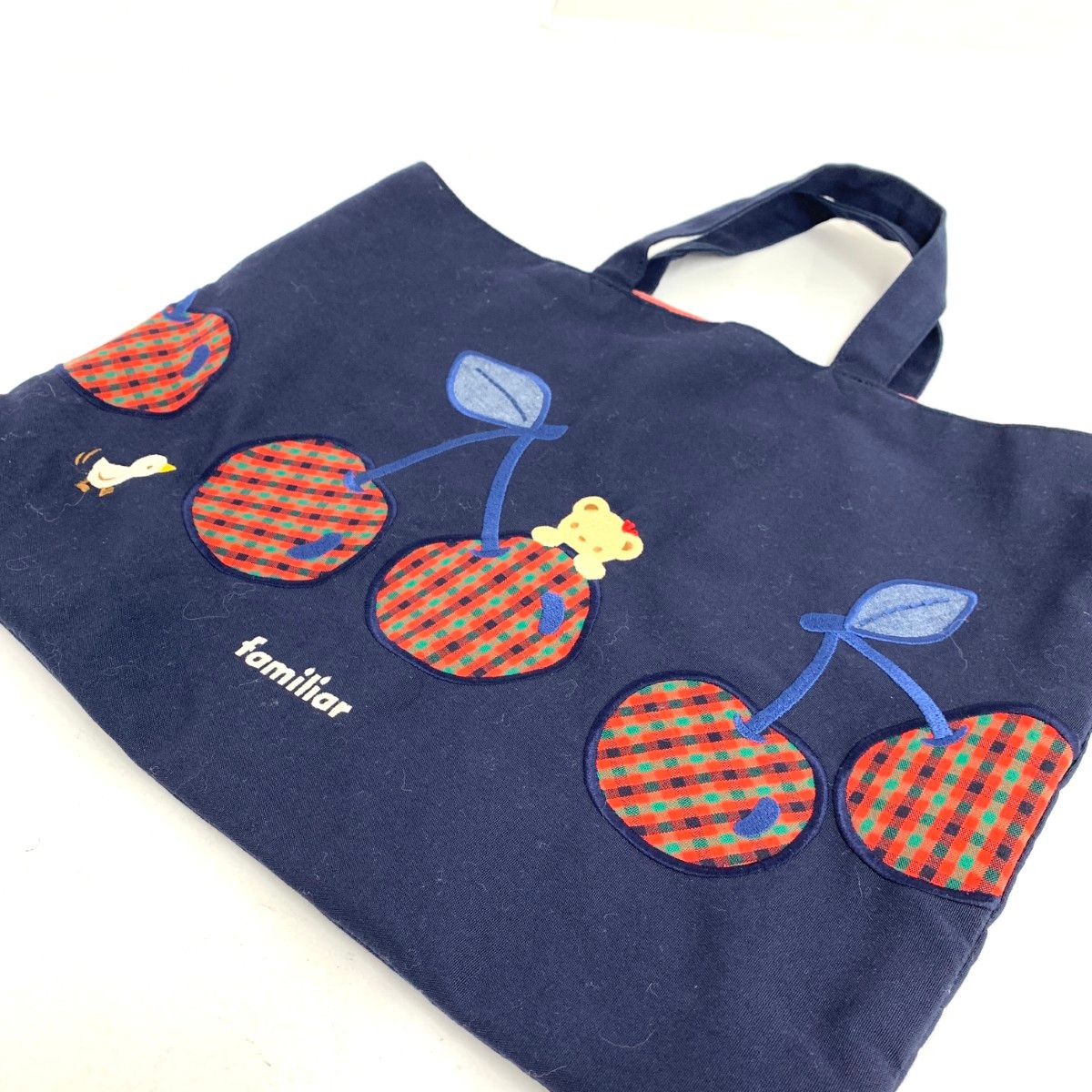 familiar トートバッグ ネイビー キンダーキッズ 新品未使用familiar トートバッグ ネイビー キンダーキッズ