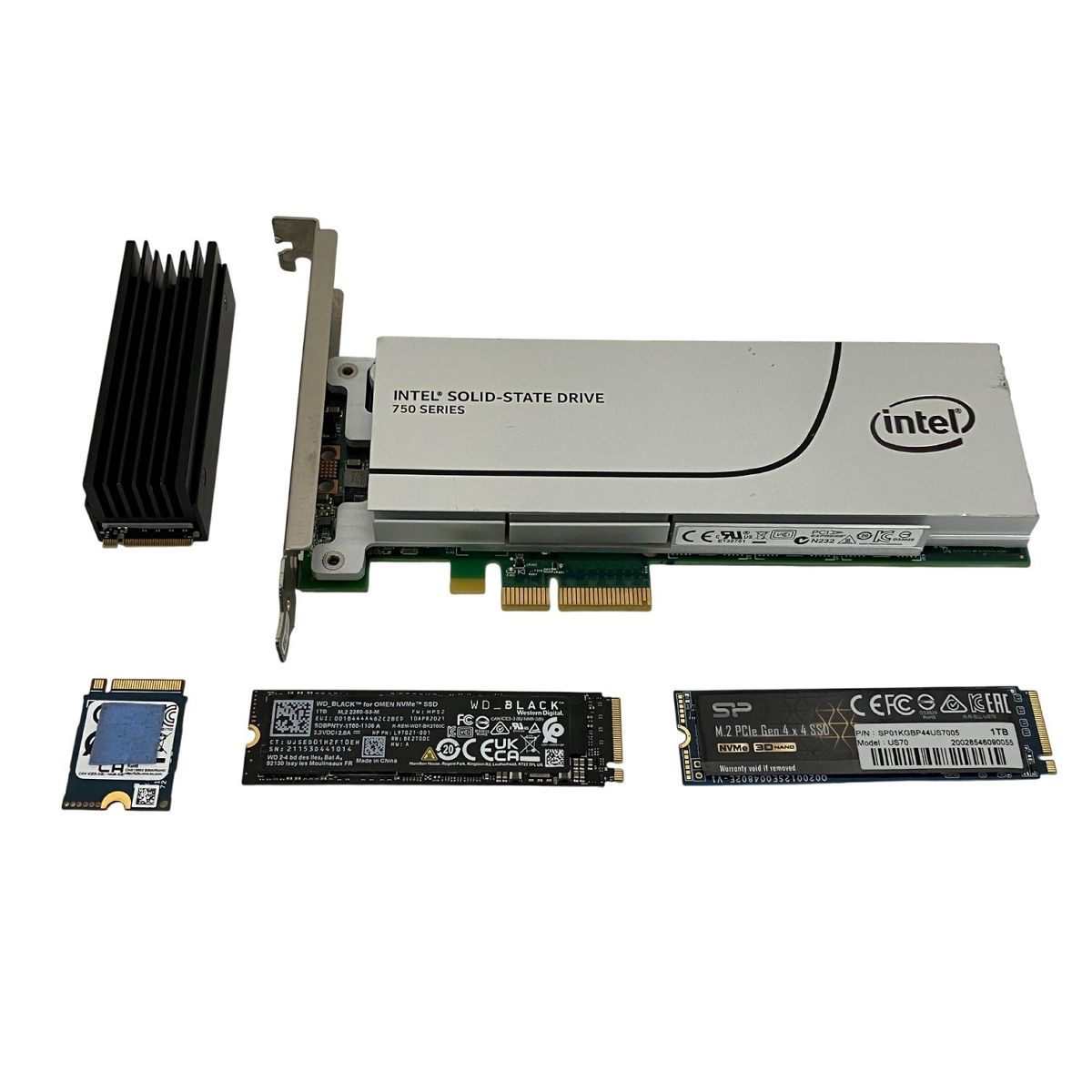 NVMe M.2 PCIe SSD 約4 TB セット WD SP KIOXIA Intel パソコン パーツ 内蔵ストレージ