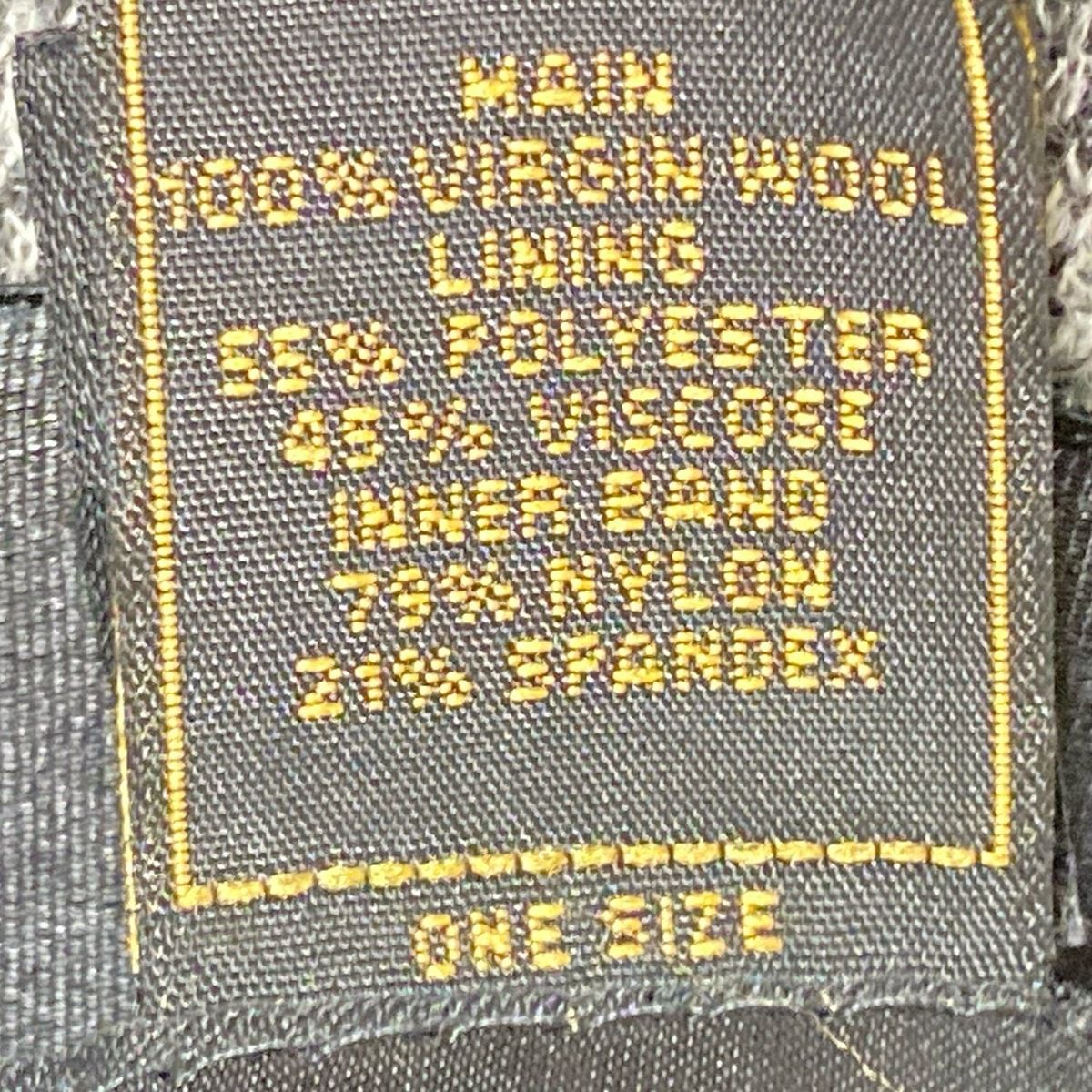  HELEN KAMINSKI ヘレンカミンスキー 帽子 ONE SIZE - グレー×ダークグレー×黒 ハンチング ウール その他 帽子