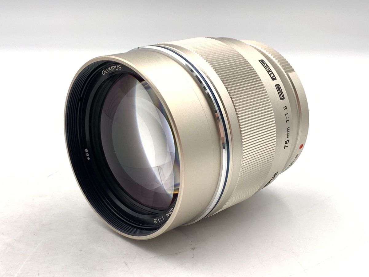 オリンパス　M.Zuiko ED 75mm f1.8 シルバー　中古美品 Amazon.co.jp: OLYMPUS 単焦点レンズ M.ZUIKO DIGITAL ED 75mm F1.8