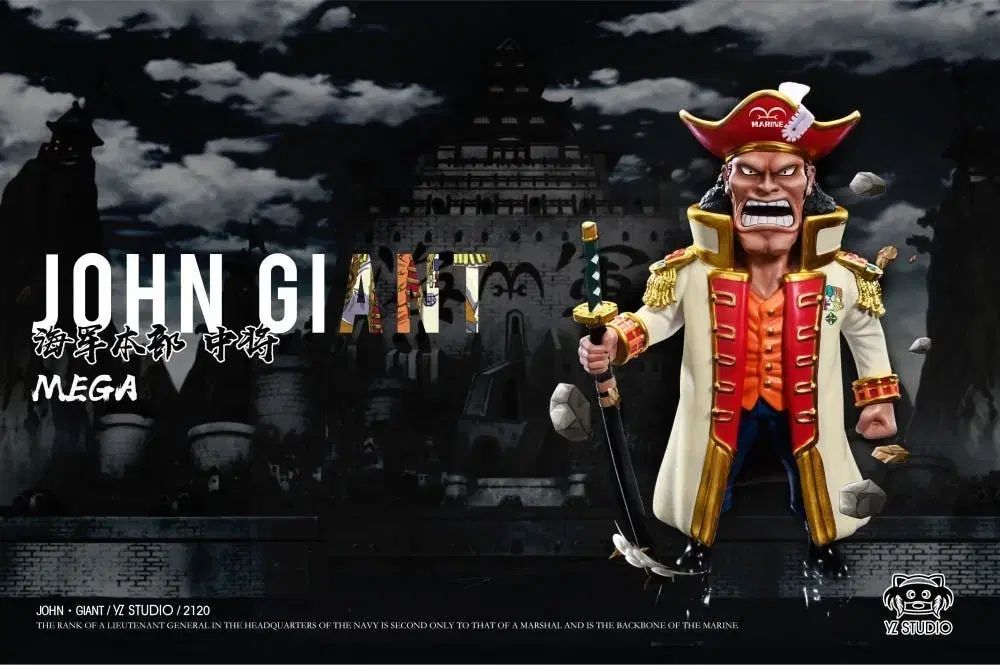 ONE PIECE 海軍中将 ジョーン ジャイアント レジンワールドコレクタブル フィギュア YZスタジオ