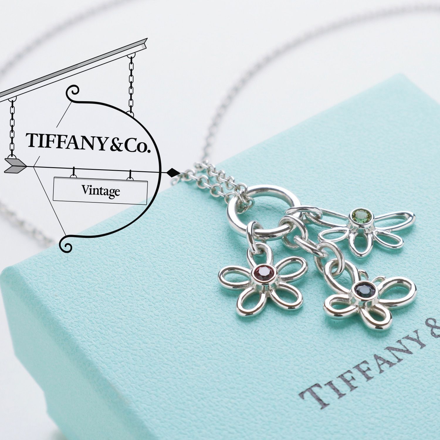 レディース 希少◇TIFFANY ティファニー バタフライ ペンダント 925 