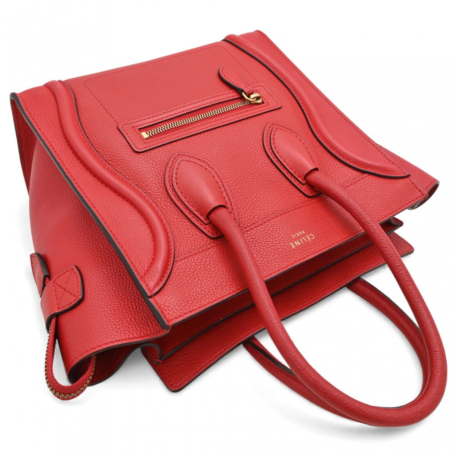 セリーヌ ラゲージ マイクロショッパー ハンドバッグ Aランク ce9954bb