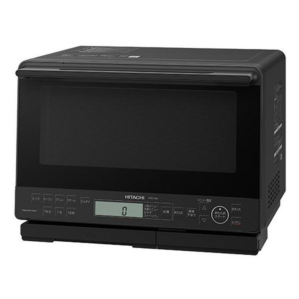 HITACHI 日立 ヒタチ 過熱水蒸気オーブンレンジ ヘルシーシェフ 31 L ワイド＆フラット庫内 ブラック MRO S 8 C K 2667551