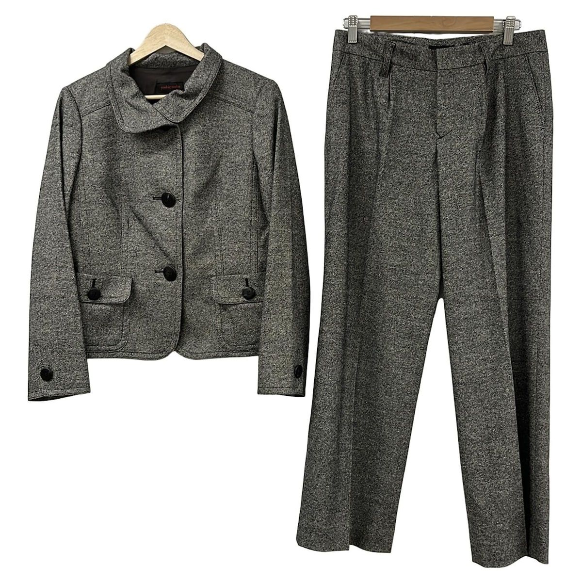 YOSHIE INABA ヨシエイナバ レディースパンツセットアップ レディース 黒 白