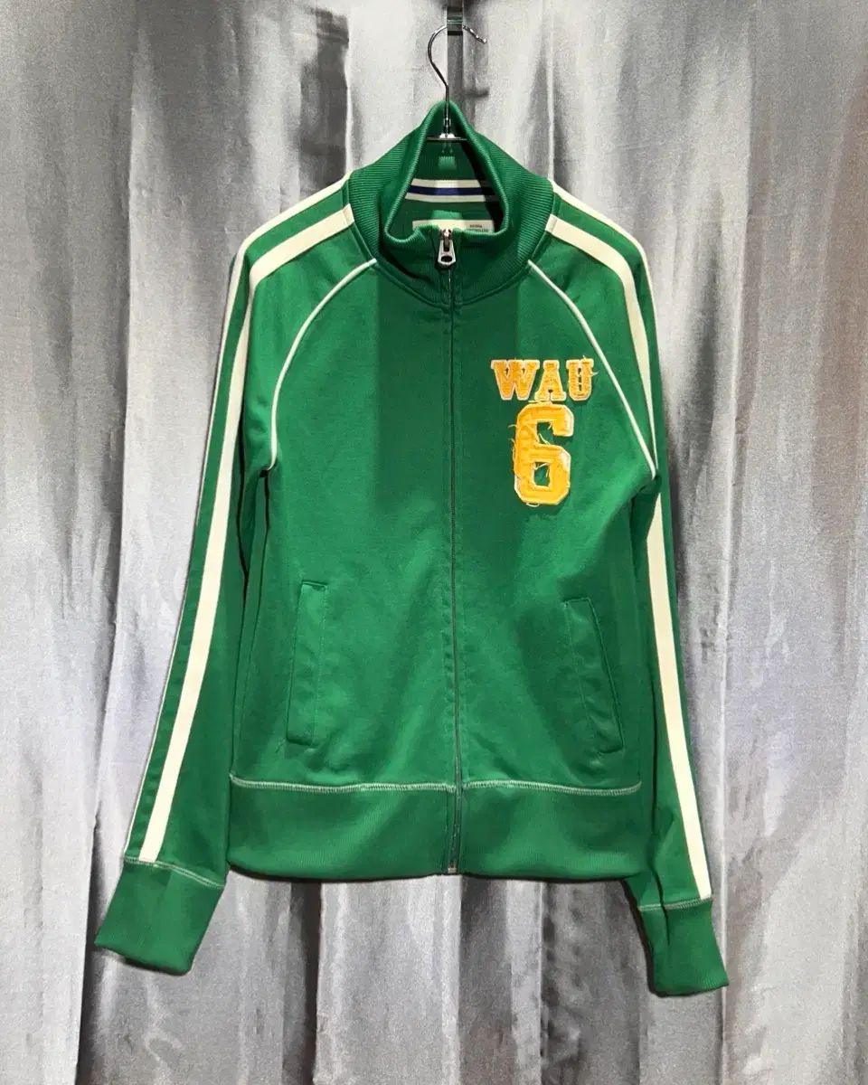 M フーアーユー アメリカン ヴィンテージ ロゴパッチ グリーン トラックジャージ