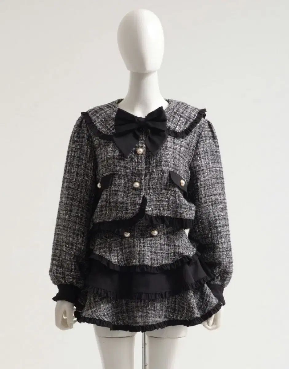 ルイヴィトン エルイヴィトン エルイ ヴィンヤン地雷系ツイード セットアップ 量産型 地雷系