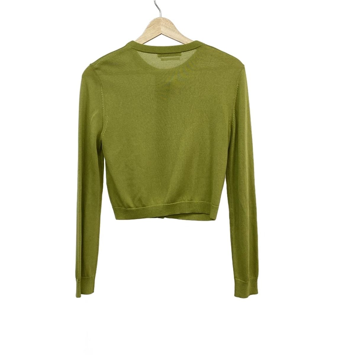 FOXEY YORK フォクシーニューヨーク カーディガン サイズ38 M レディース - 40022 イエローグリーン 長袖