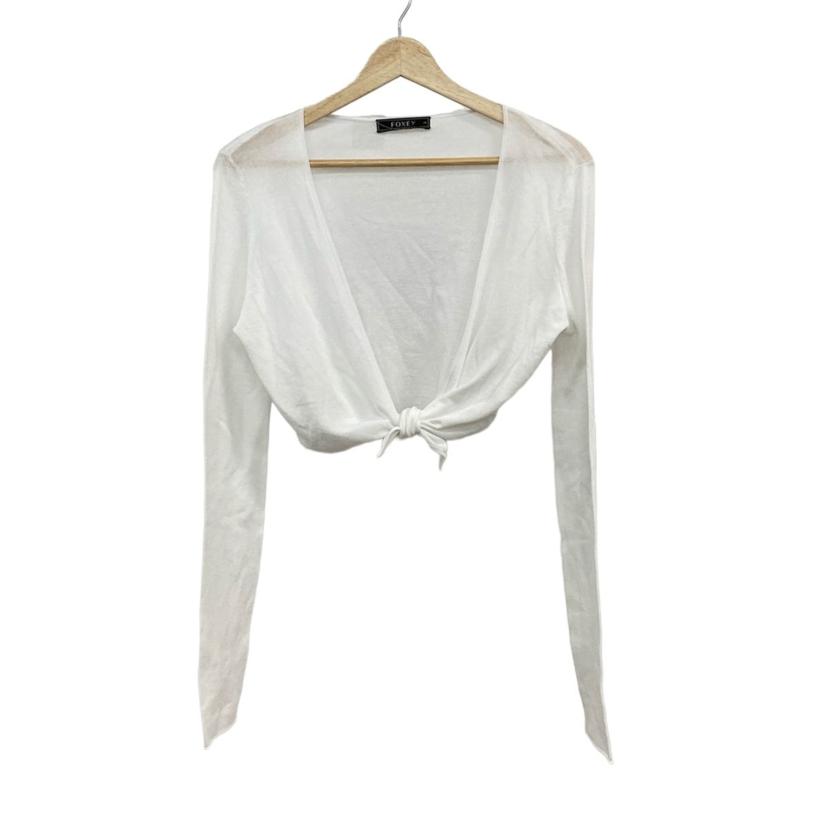 FOXEY(フォクシー) ボレロ サイズ38 M レディース美品 - 28575 白 長袖