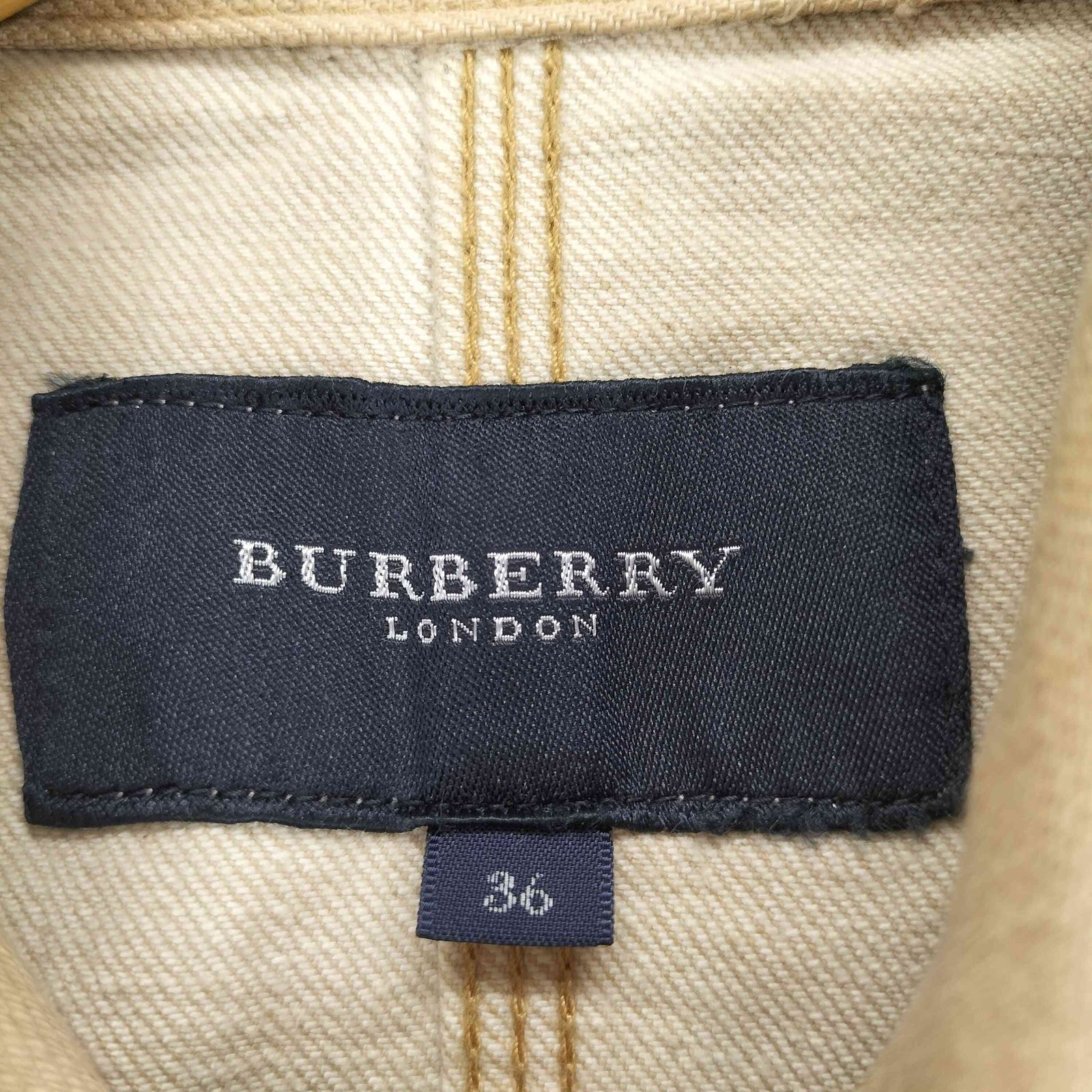  バーバリーロンドン LONDON ベルト付デニムジャケット レディース 36 Gジャン デニムジャケット カバーオール ジャケット アウター