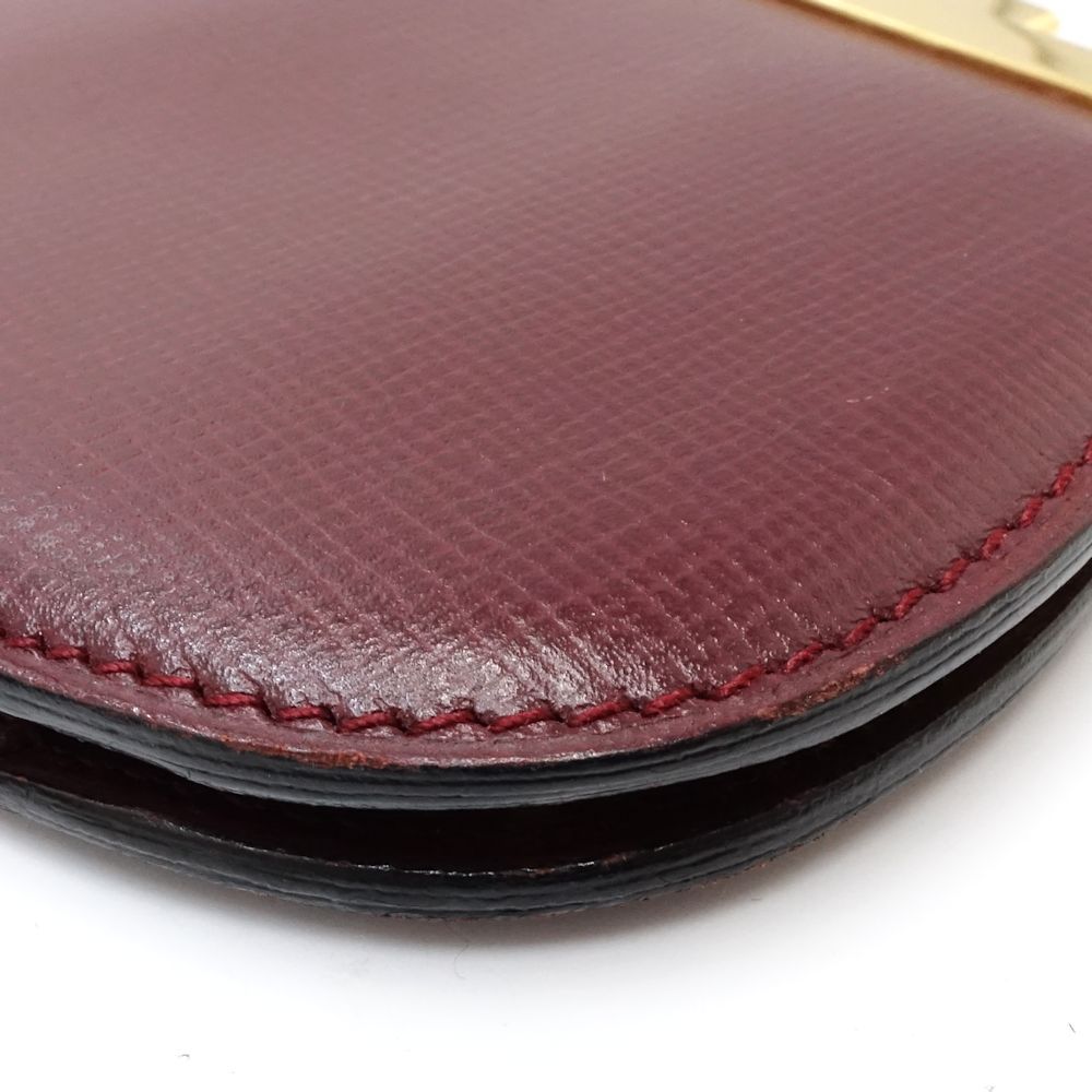 レザー ボルドー