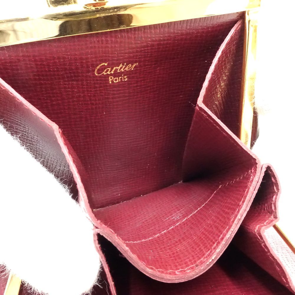 中古】CARTIER カルティエ コインケース がま口 マストライン 小銭入れ