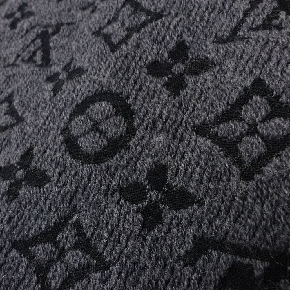  LOUIS VUITTON ルイヴィトン マフラー エシャルプ モノグラム クラシック M 78526 ブラック グレー レディース 181769 マフラー 小物