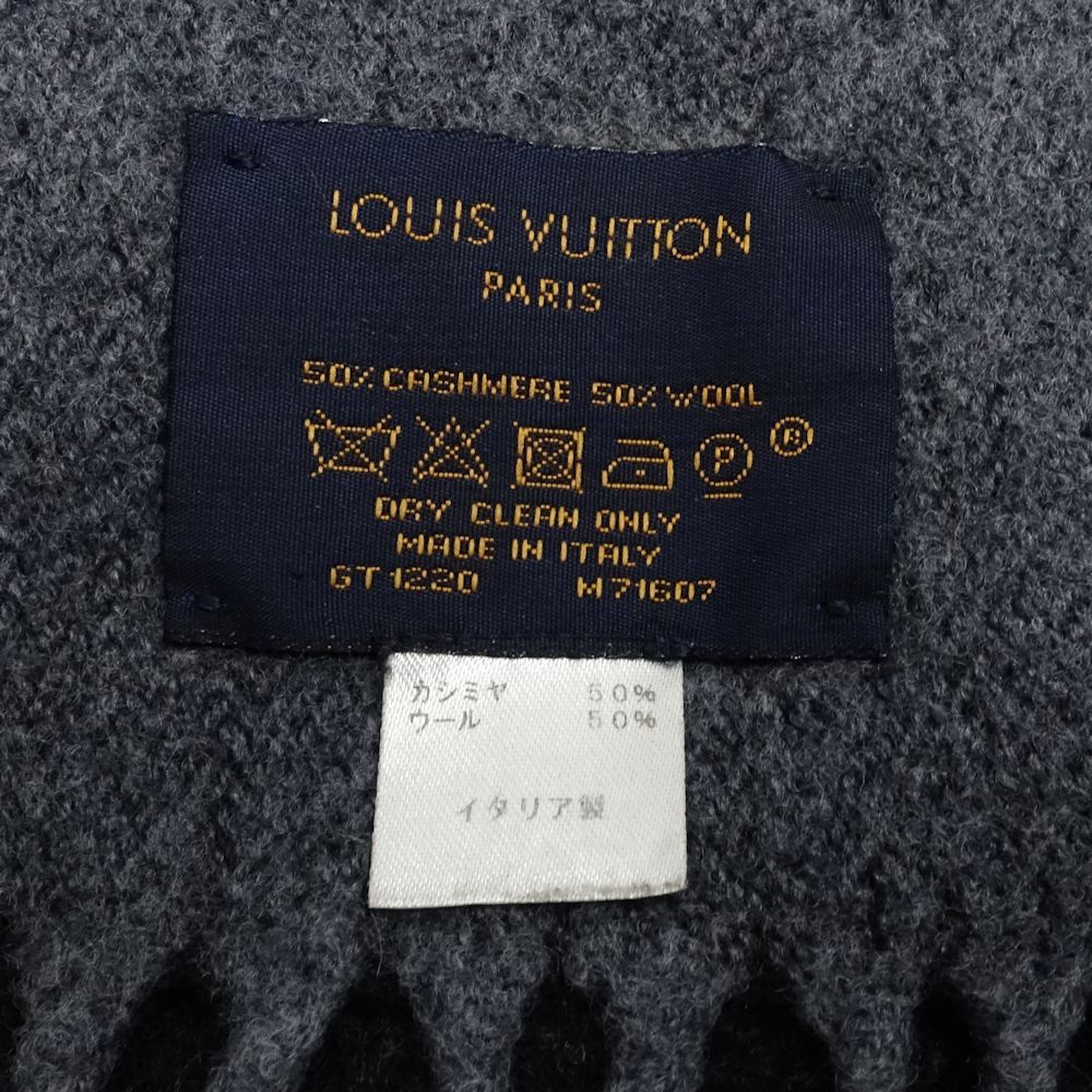  LOUIS VUITTON ルイヴィトン マフラー エシャルプ モノグラム グラディエント M 71607 ブラック グレー レディース 181770 マフラー 小物