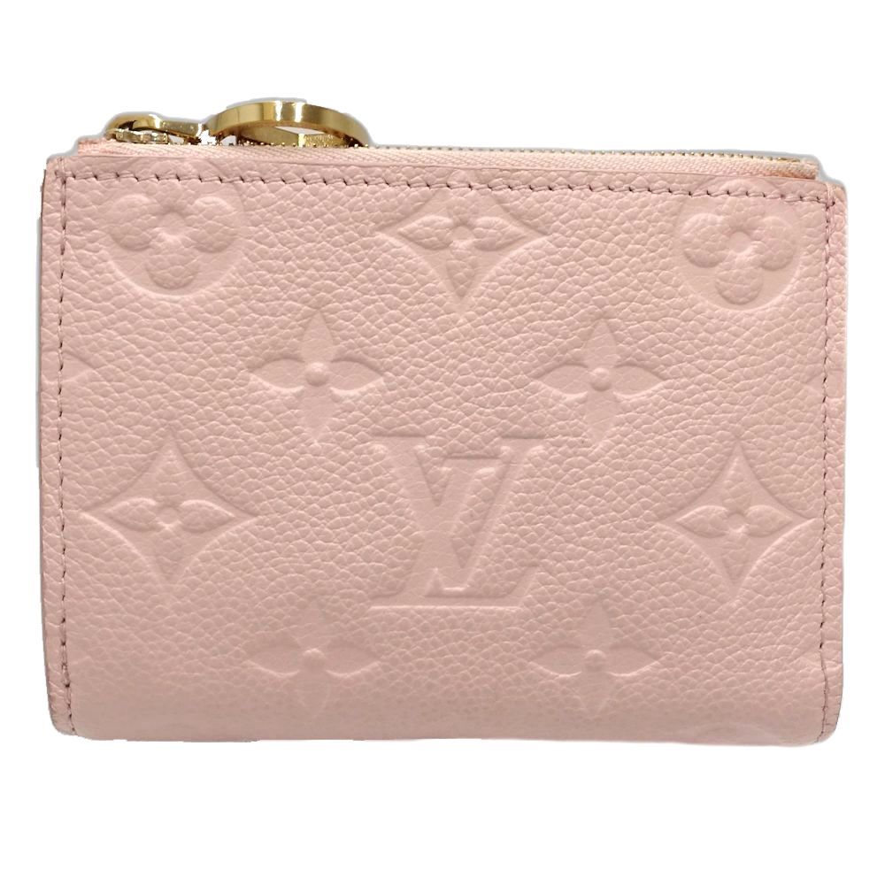 LOUIS VUITTON ルイヴィトン 二つ折り財布 M 83569 ポルトフォイユ リサ モノグラム アンプラント ピンクオパール レディース 181783
