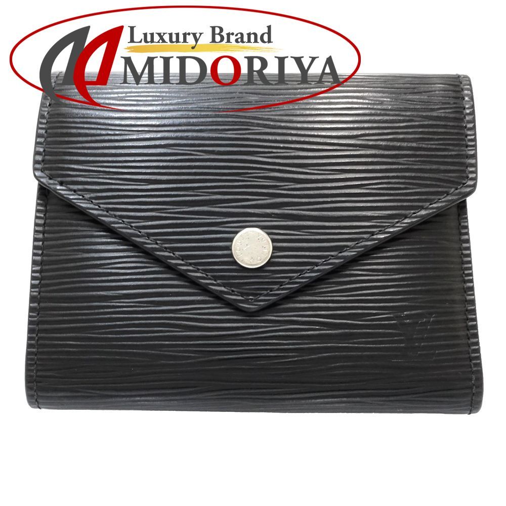 LOUIS VUITTON ルイヴィトン エピ 三つ折り財布 M 62173 ヴィクトリーヌ ノワール レディース 181784