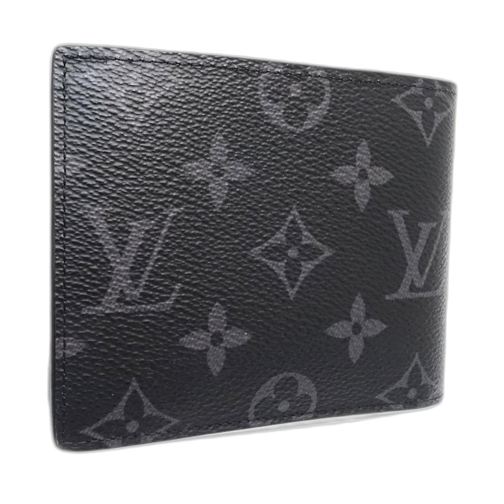 【新品に近い】 新型 箱袋付 ルイヴィトン エクリプス マルコNM　黒 二つ折り LOUIS VUITTON（ルイ・ヴィトン） 並行輸入 2つ折り財布 モノグラム