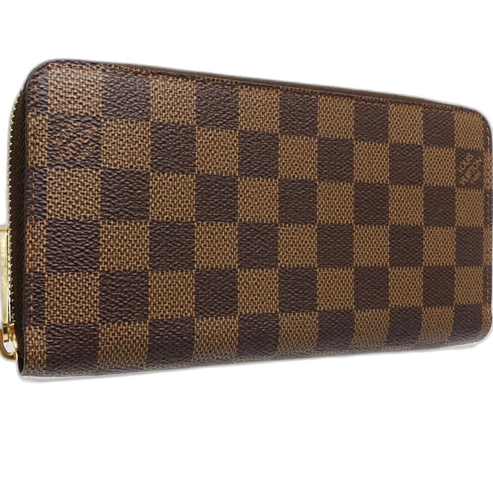 LOUIS VUITTON ルイヴィトン ダミエ 長財布 N 60015 ジッピーウォレット エベヌ レディース 181787