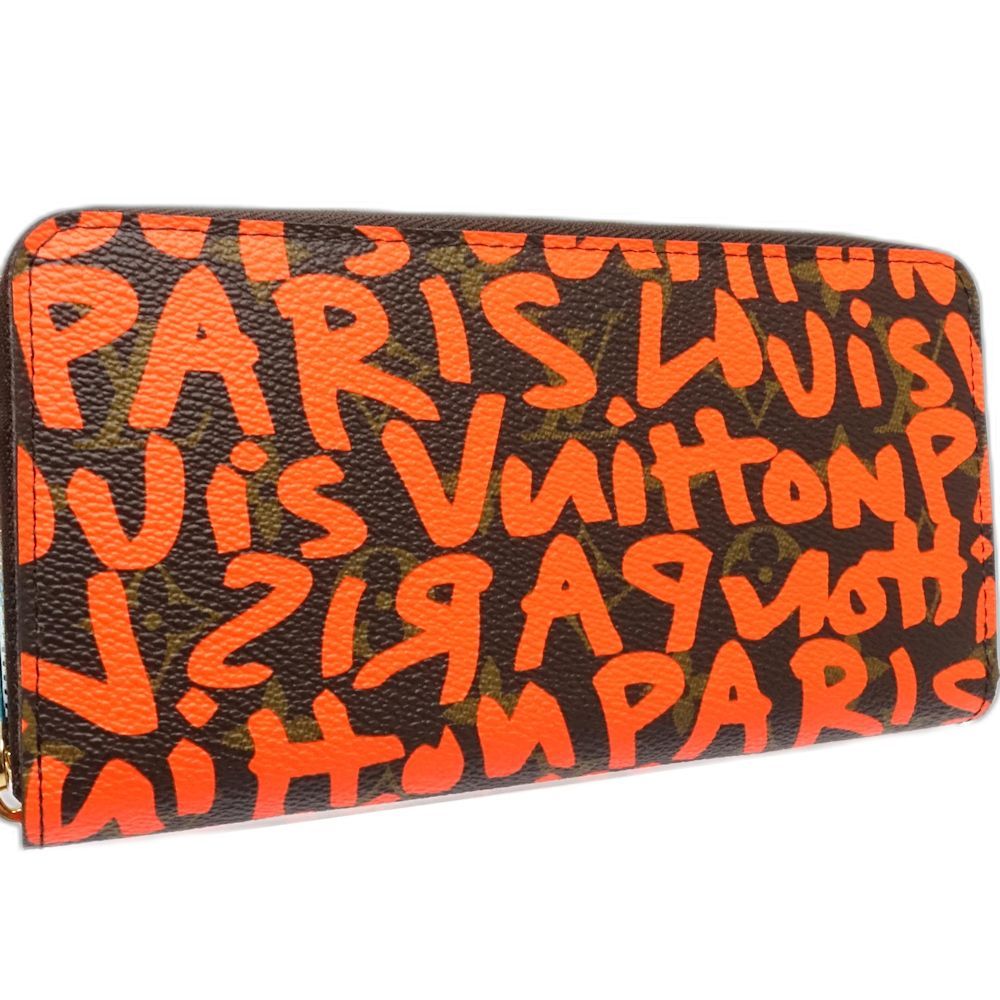 LOUIS VUITTON ルイヴィトン 長財布 M 93711 ジッピーウォレット モノグラム グラフィティ ブラウン オランジェ レディース 181790
