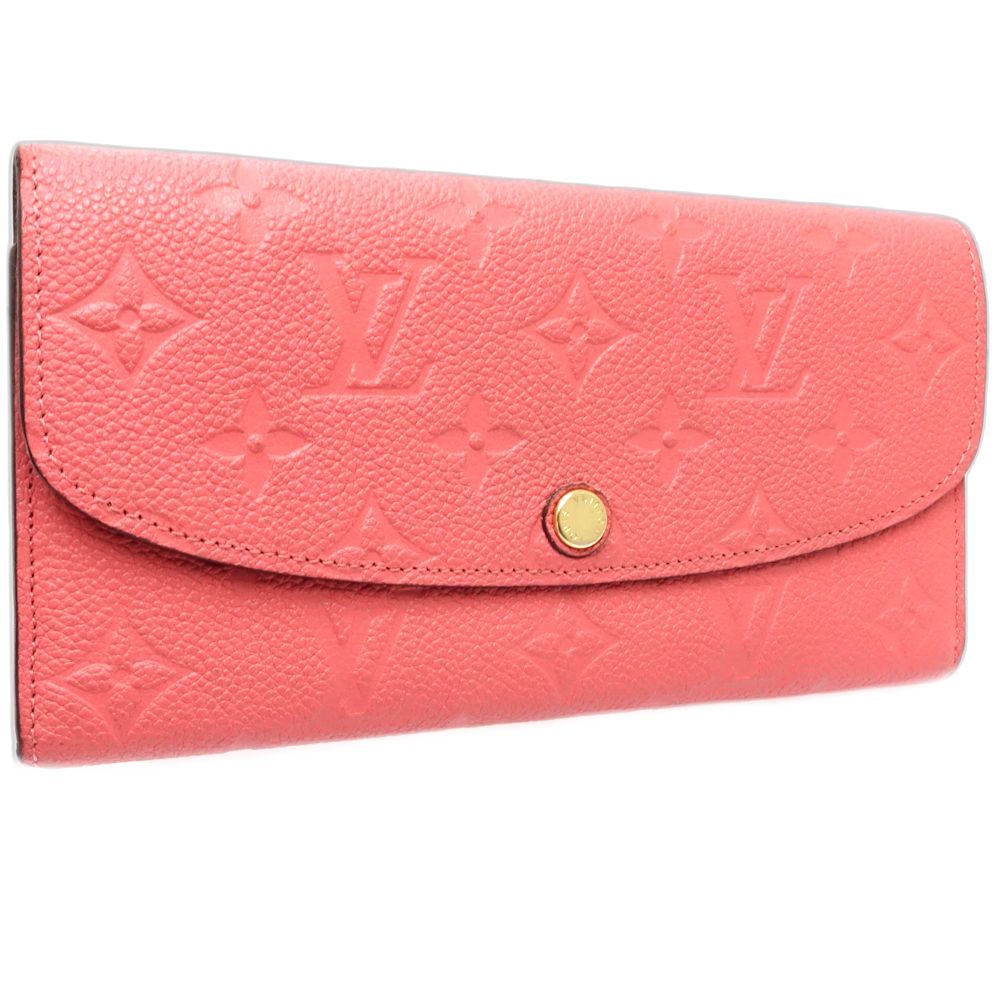LOUIS VUITTON ルイヴィトン 長財布 M 62371 ポルトフォイユエミリー モノグラム アンプラント ホットピンク レディース 181792