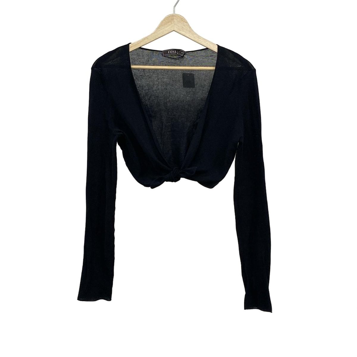 FOXEY フォクシー ボレロ サイズ38 M レディース - 28575 黒 長袖