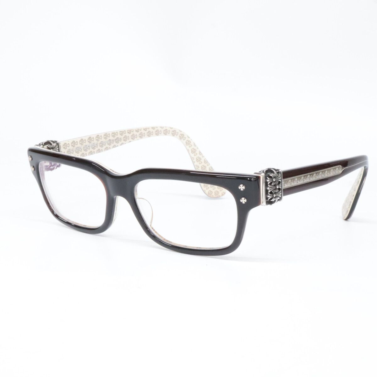 Chrome Hearts クロムハーツ HEY JACK U LATE-A セメタリークロス ウェリントン アイウェア メガネ 55 17-153