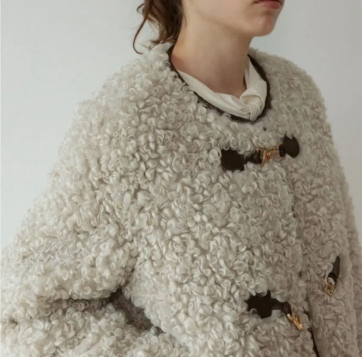 LOEUVRE Toggle Point Fur Jacket sサイズ