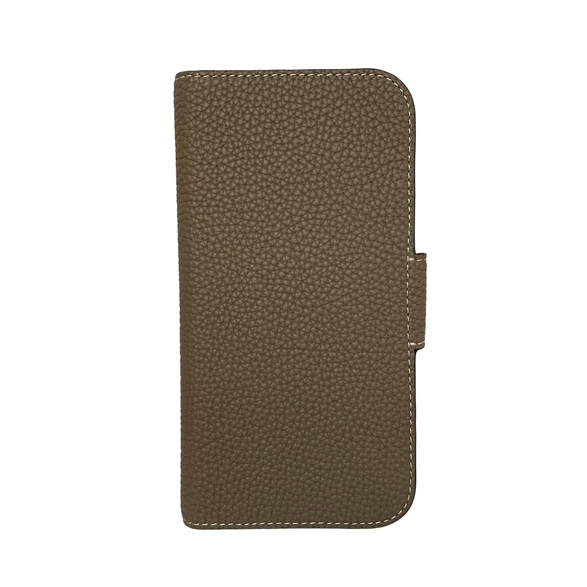 ボナベンチュラ 携帯電話ケース グレーベージュ iPhoneケース iPhone 15 Plus レザー