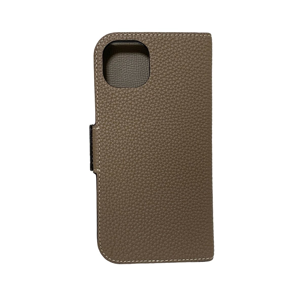 ボナベンチュラ 携帯電話ケース グレーベージュ iPhoneケース iPhone 15 Plus レザー