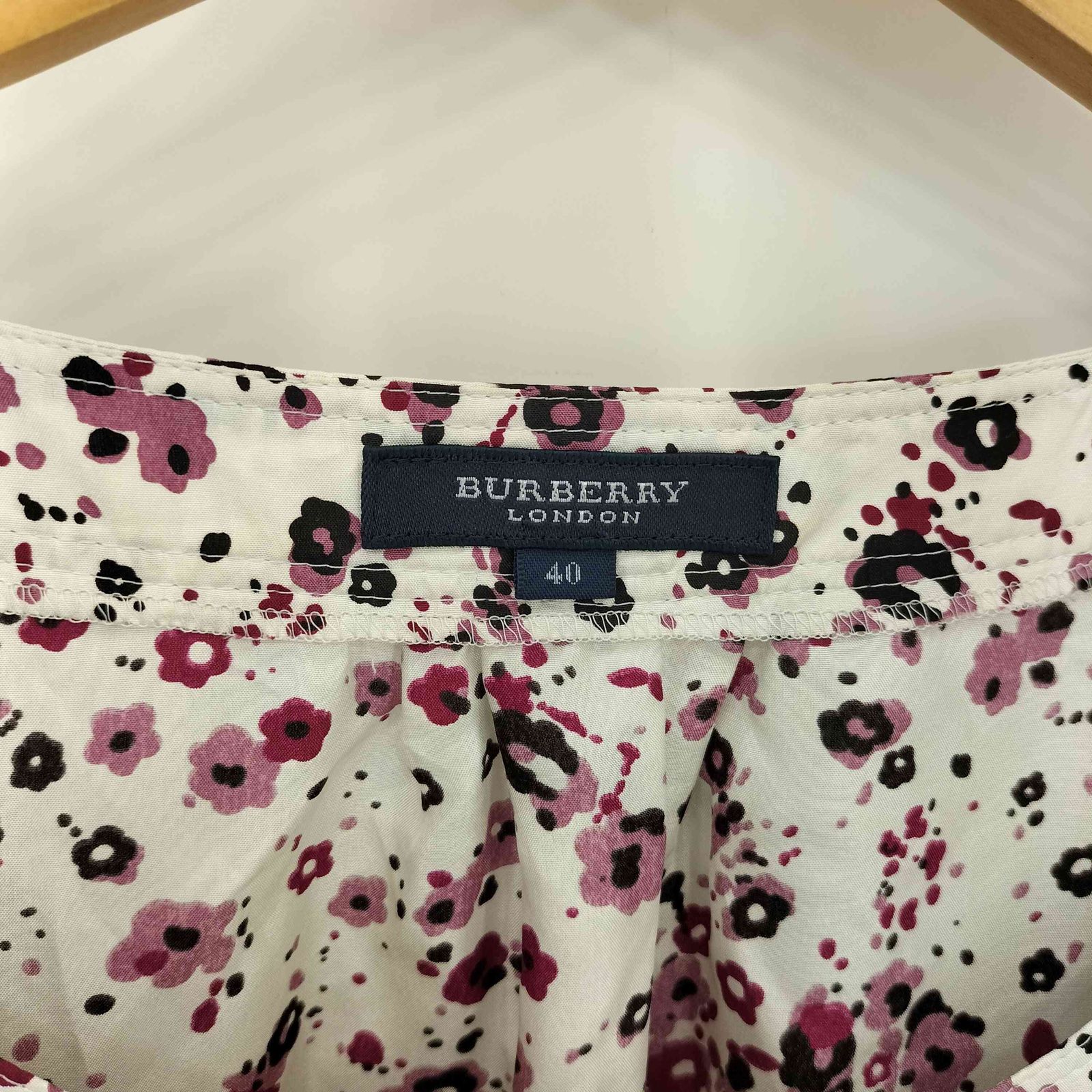 バーバリーロンドン BURBERRY LONDON 花柄シャツワンピース レディース