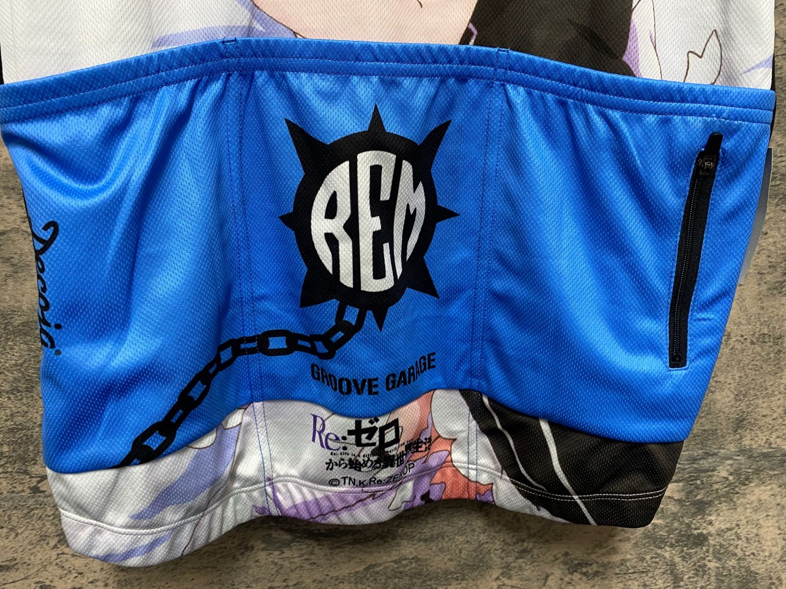 JQ009 DECOJA 半袖 サイクルジャージ 総柄 XL Re：ゼロから始める異