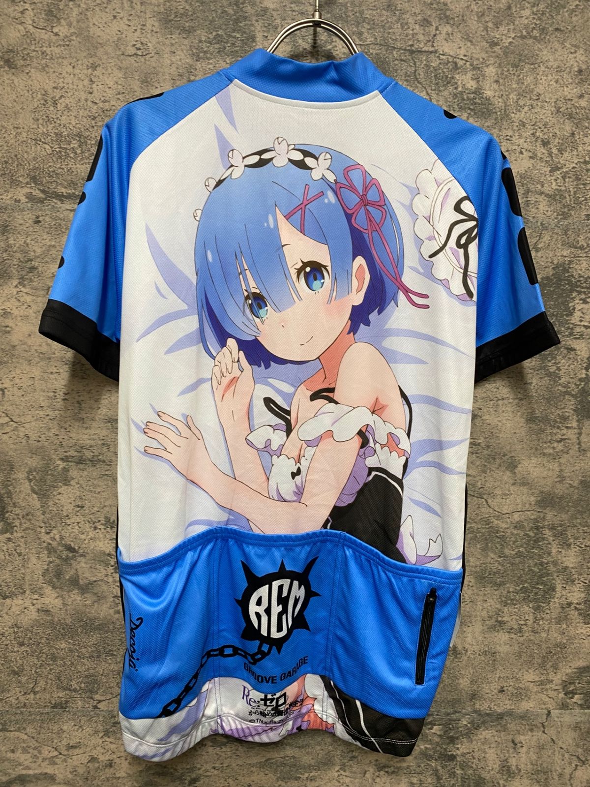 JQ009 DECOJA 半袖 サイクルジャージ 総柄 XL Re：ゼロから始める異