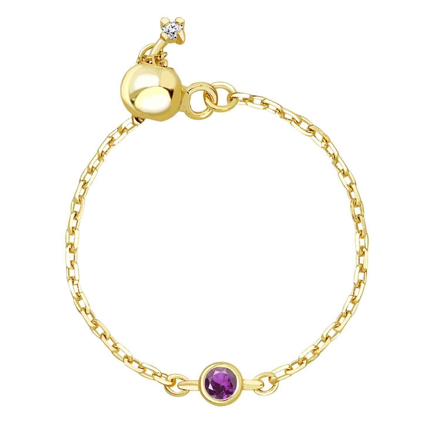 数量 シアーズ 誕生石 天然ダイヤモンド チェーン リング レディース sr 03-0001