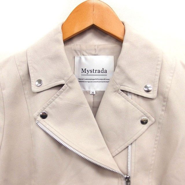 マイストラーダ Mystrada フェイクスエード ライダース ジャケット
