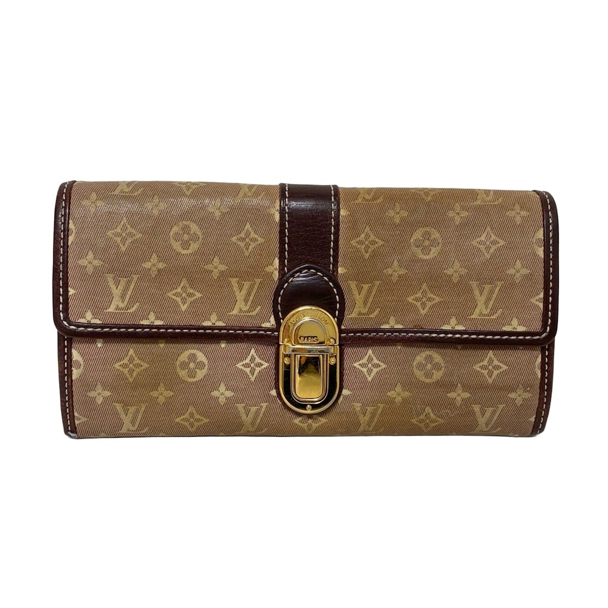 LOUIS VUITTON ルイヴィトン 長財布 モノグラム イディール ポルトフォイユサラ M 63008 セピア