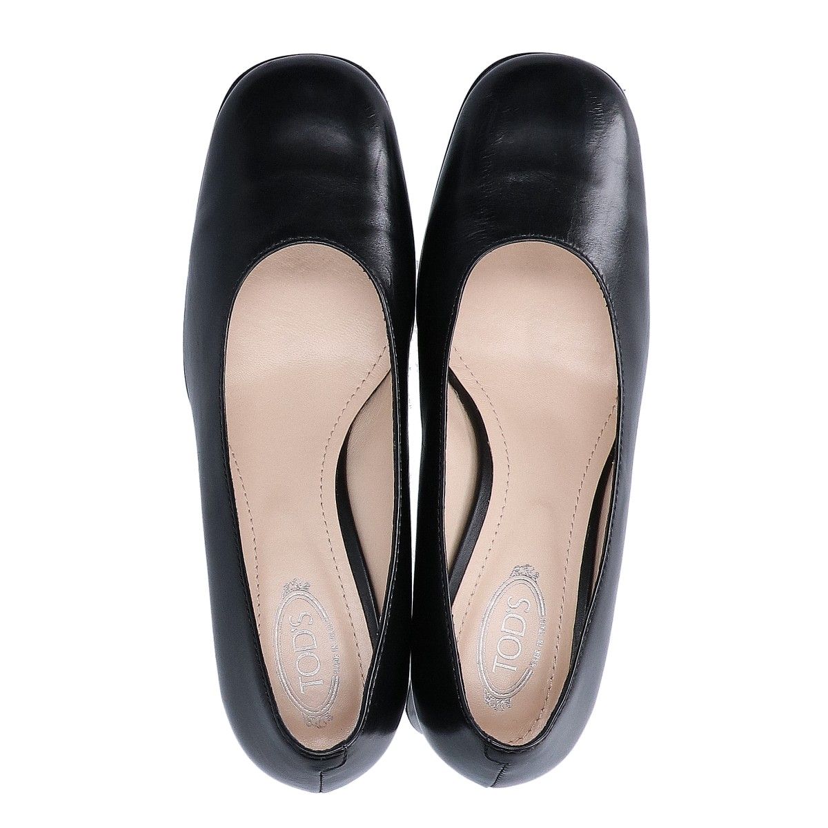 TOD'S トッズ 【美品】レザー チャンキーヒール パンプス/ 36 1/2